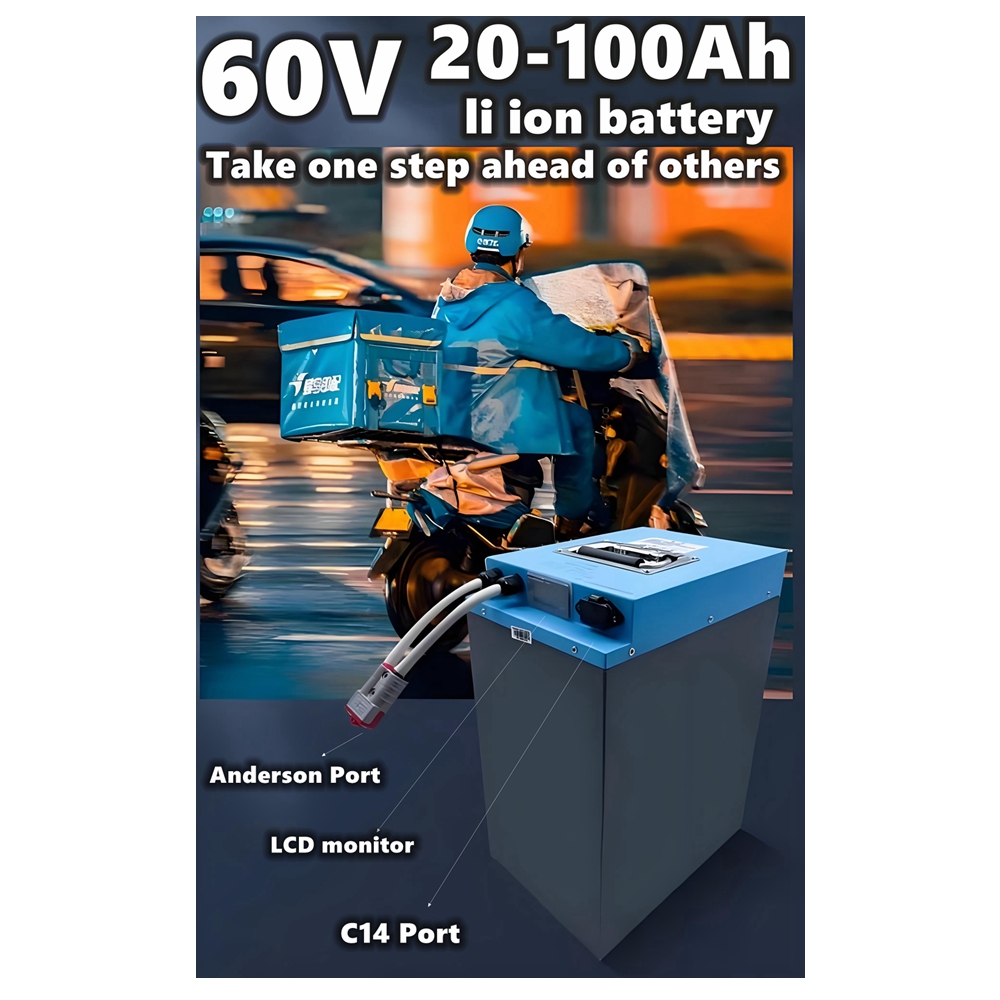 60V 30Ah Electric Scooter Battery - HS 60Vスクーター用リチウムイオンバッテリー 30Ah 40Ah 50Ah 60Ah