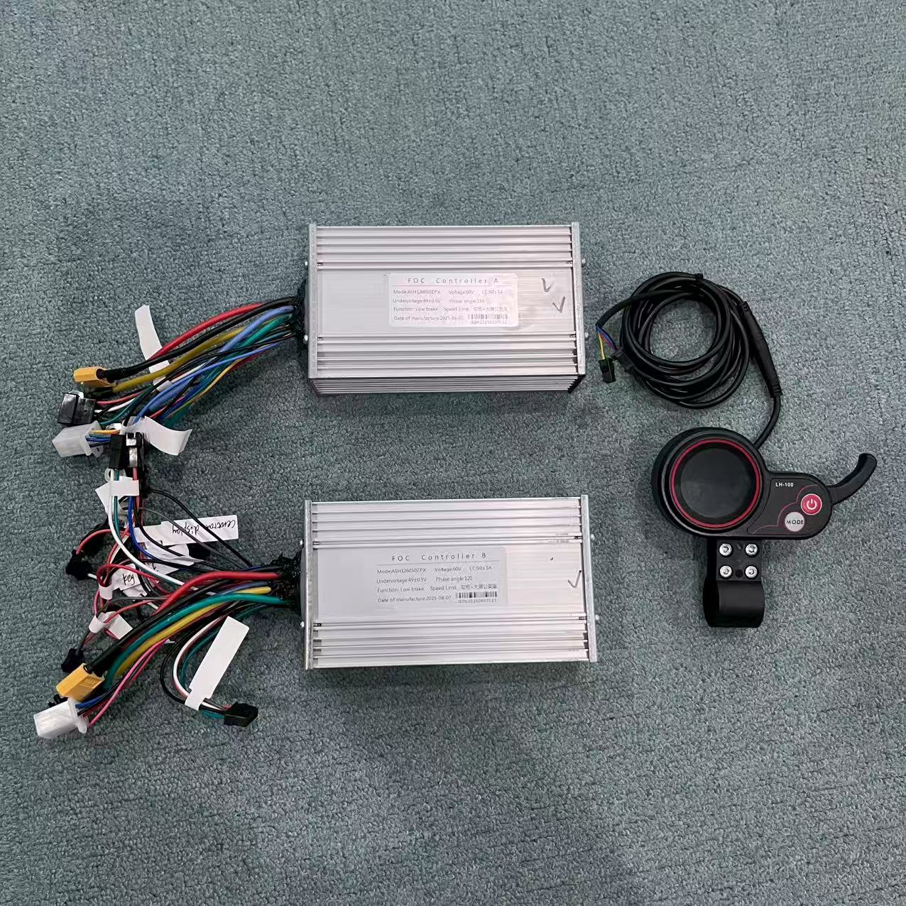 60V 5600W Dual Motor Electric Scooter - 60V 50A JB Jingbo電動スクーターFOCスピードコントローラーA&B 5600W 6000WデュアルモーターツアラーLCDセントラルスクリーン