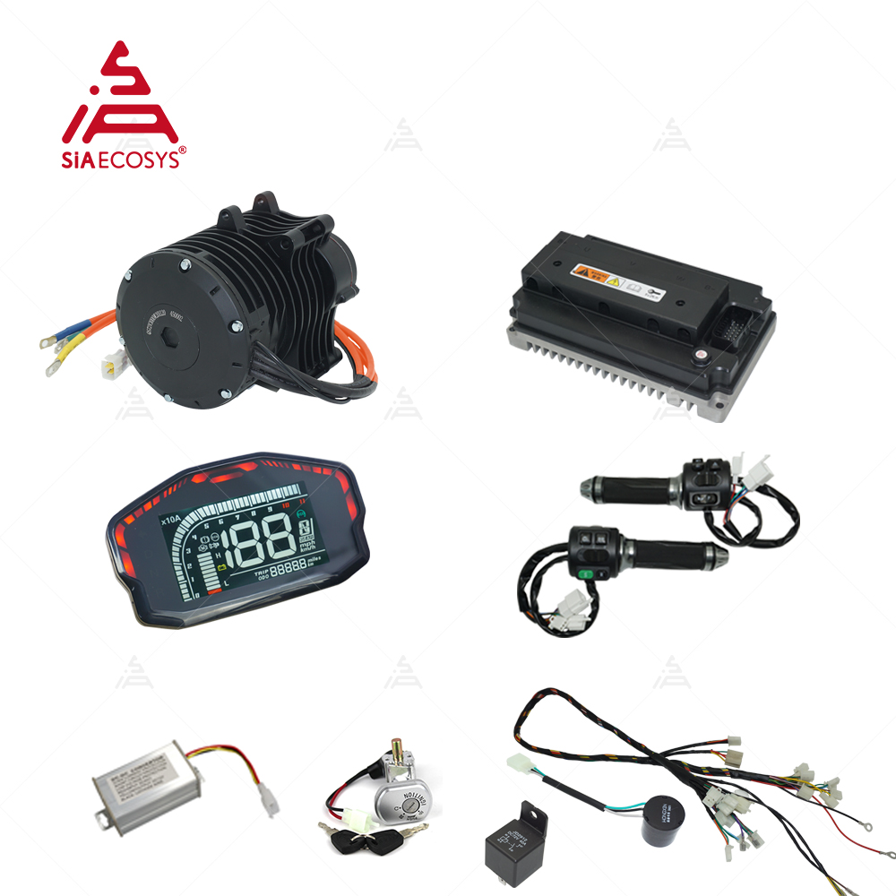 Mid Drive Motor Kit 72V 3000W - QSモーター138 3000W V3 5500W最大連続出力 72V 100KPHミッドドライブモーター