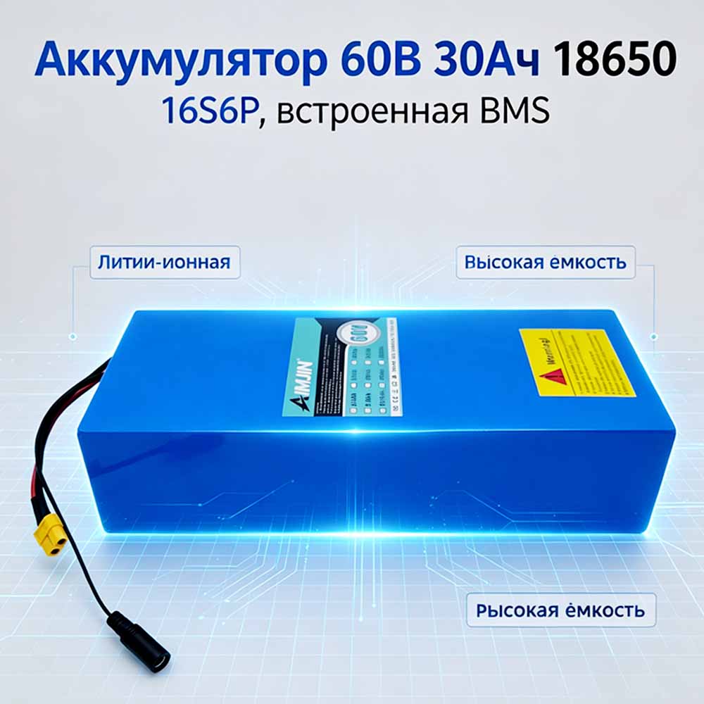 内蔵BMS 18650 16S6P 60V 30Ah 100 - 60V 30Ah Electric Scooter Battery のレビューと価格
