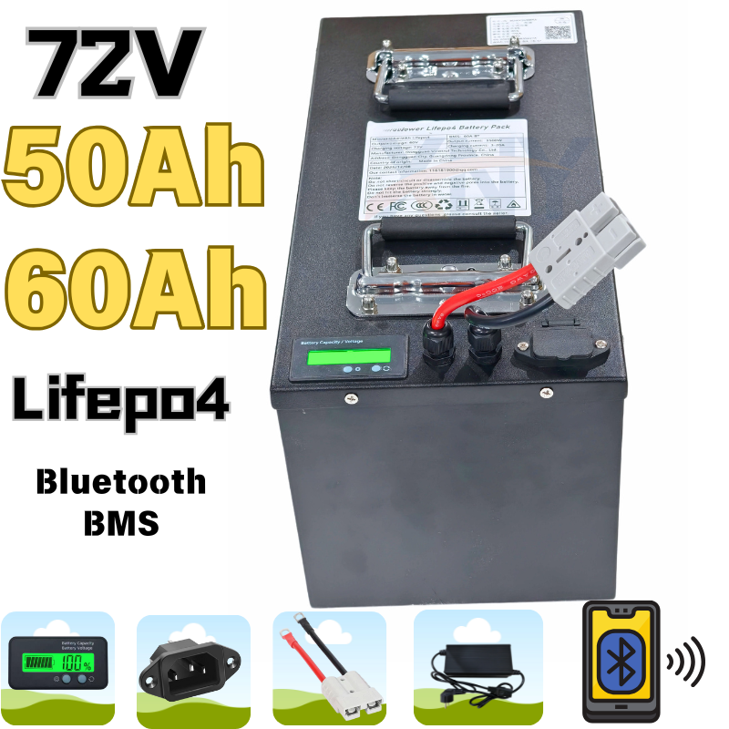 72V 50Ah 50A 60Ah 60 Ah 60A リチ - 72V 60Ah Lifepo4 Battery Pack のレビューと価格