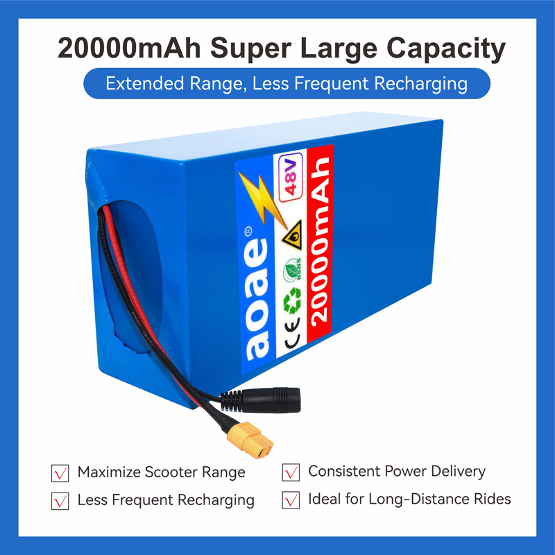 48V電動スクーターバッテリー 13S6P 20Ah 186 - 60V 30Ah Electric Scooter Battery のレビューと価格
