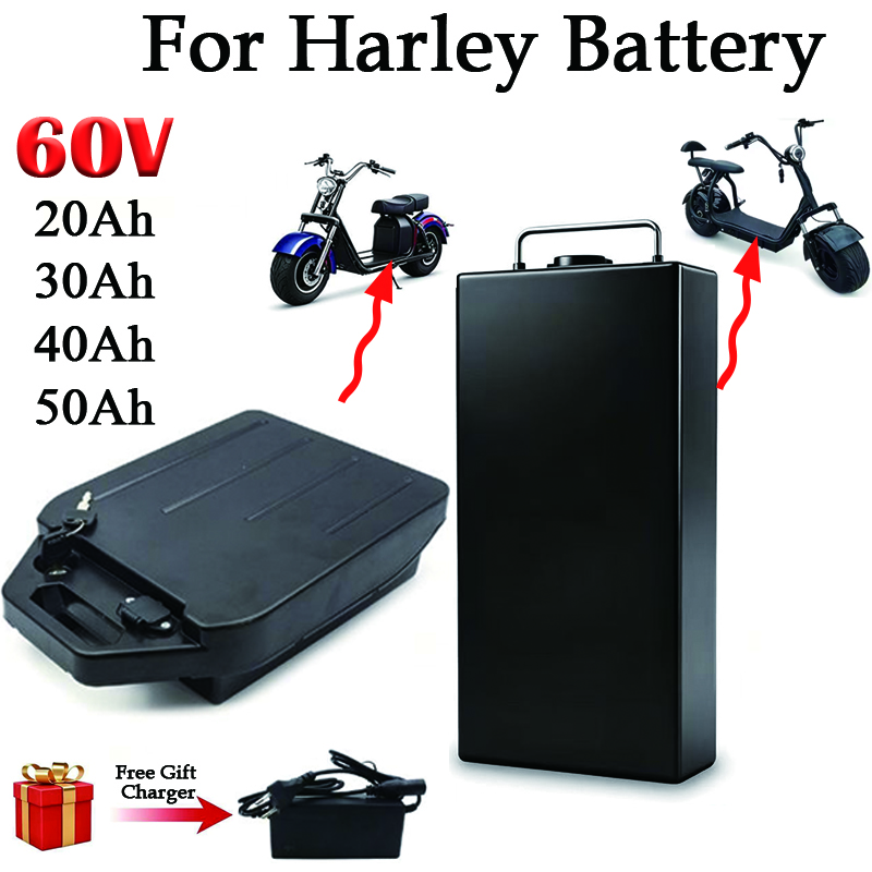 ハーレーバッテリー 60V 20Ah 30Ah 40Ah 電 - 60V 30Ah Electric Scooter Battery のレビューと価格
