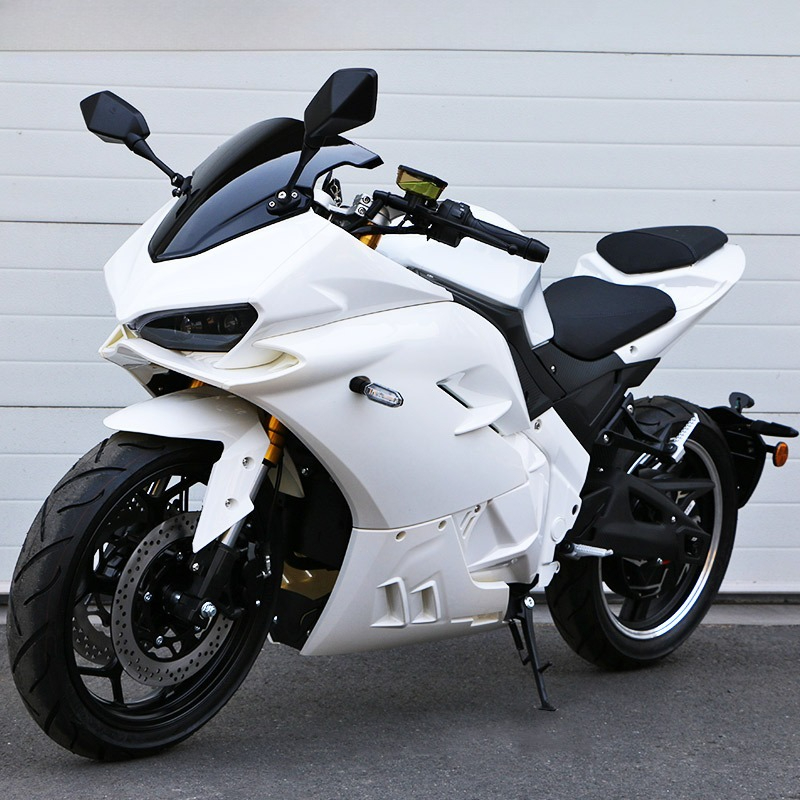 電動バイクスポーツカーホイールハブモーターハイパワー大人向け - 72V 5000W Electric Motorcycle のレビューと価格