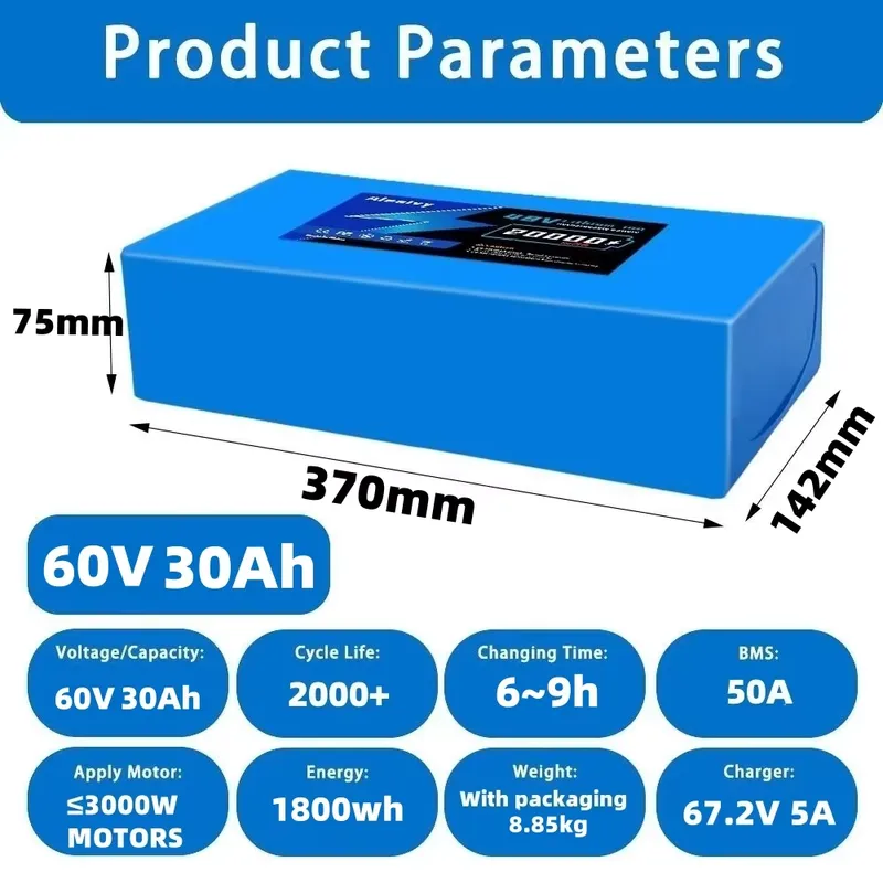 Aleaivy 60V 20AH 30AH 21700リチウ - 60V 30Ah Electric Scooter Battery のレビューと価格